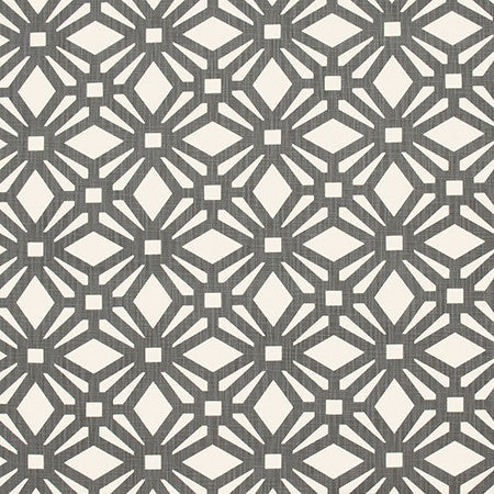 Of All Time Charcoal by Carole Designer Fabric Prisma 54% Cotton, 46% Polyester CHINA 6 1/4" V, 6 3/4"H 54" - Swanky Fabrics -