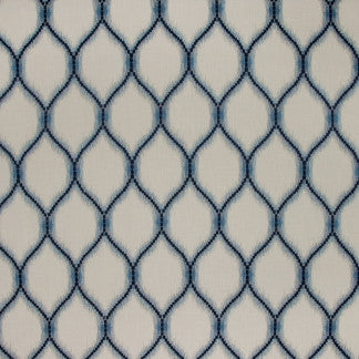 Look At Me Ocean by Carole Designer Fabric French Navy 52% Polyester, 48% Cotton India N/A Horizontal: 6 7/8" and Vertical: 12" V 52" - Swanky Fabrics -
