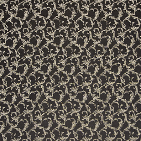 Uphill Climb Noir by Carole Designer Fabric Blue Steel 100% Polyester China 35,000 Wyzenbeek Double Rubs 11 1/4" V, 4 3/4" H 56" - Swanky Fabrics -