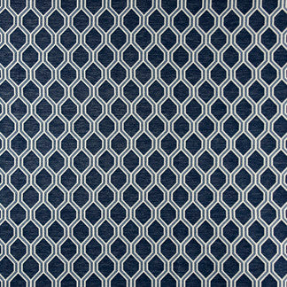 Save Face Lapis by Carole Designer Fabric New Classic 65% Polyester, 35% Cotton Turkey Passes 30,000 Double Rubs Wyzenbeek Horizontal: 2 3/8" and Vertical: 3 1/4" 55" - Swanky Fabrics -