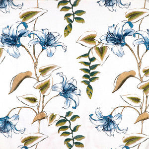 Carole Fabric Lily Garden Navy