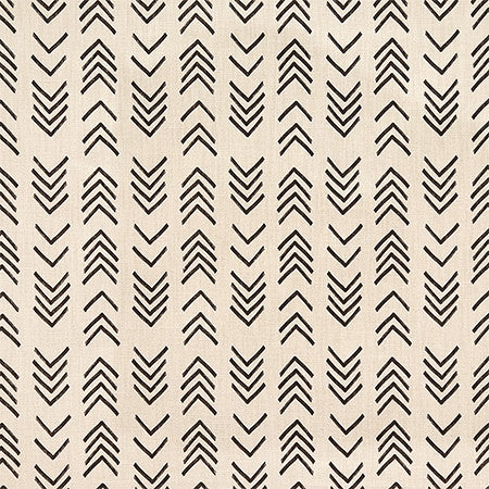 The Right Trail Black by Carole Designer Fabric Hidden Treasure 85% Cotton, 15% Linen Pakistan 13 1/2" V, 6 3/4" H 54" - Swanky Fabrics -