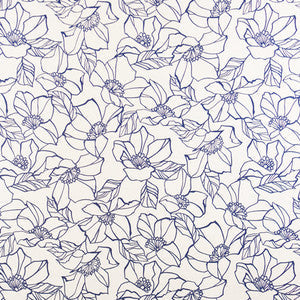 Carole Fabric Flower Stencil Marine