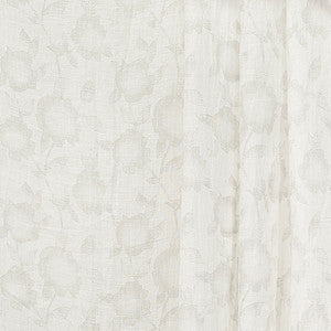 Carole Fabric Cottage Roses Flax