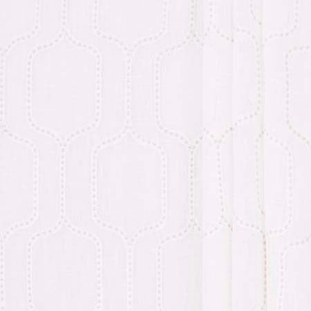One Off Alabaster by Carole Designer Fabric Sheer Intrigue 100% Polyester India N/A Horizontal: 7 5/8" and Vertical: 11 3/4" V 51" - Swanky Fabrics -