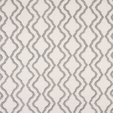 Follow Me Stone by Carole Designer Fabric Moonstone 51% Recycled Polyester, 30% Polyester, 12% Cotton, 7% Linen India 28,500 Wyzenbeek Double Rubs 4 1/2" V, 7 3/4" H HD 54" - Swanky Fabrics -