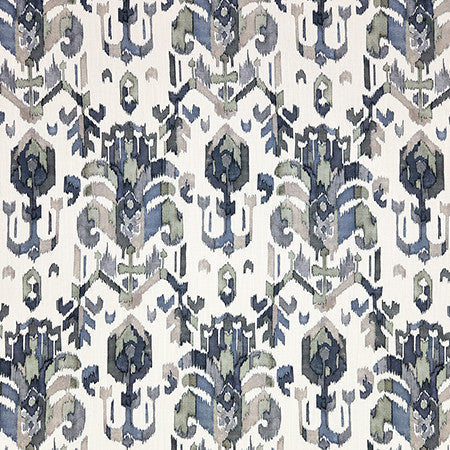Marchington Midnight by Carole Designer Fabric Earth & Stone 100% Polyester Printed In Usa 27 3/4" V, 7 1/2" HD 56" - Swanky Fabrics -