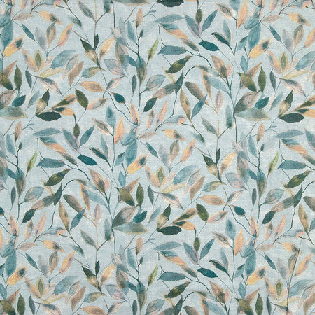 Paint Your Vision Bluebell by Carole Designer Fabric Making Waves 55% Linen, 45% Viscose 18,000 Martindale Circular Rubs 25" V, 13 1/2" H HD 52" - Swanky Fabrics -