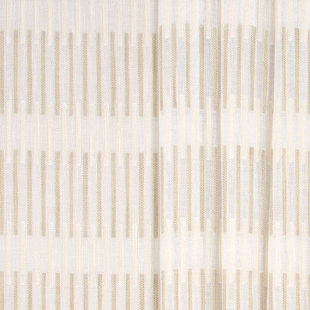 Roped Around Latte by Carole Designer Fabric Sheer Marvel 100% Polyester TURKEY N/A Horizontal: 7/8" and Vertical: 7 1/2" V 118" - Swanky Fabrics -
