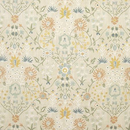 Day Of Magic Spring by Carole Designer Fabric Artisan 69% Polyester, 23% Viscose, 8% Linen CHINA 12,000 Wyzenbeek Double Rubs 27" V, 27" H 55" - Swanky Fabrics -