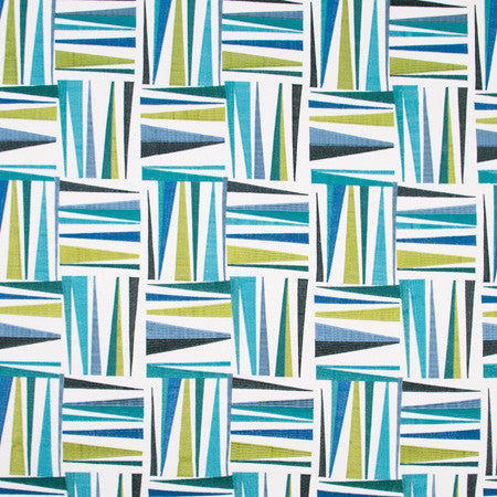 Color Rush Peacock by Carole Designer Fabric Haven 100% Cotton India Passes 35,000 Double Rubs Wyzenbeek Horizontal: 13" and Vertical: 15" V 52" - Swanky Fabrics -