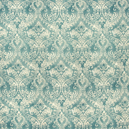 Dunmore Estate Nile by Carole Designer Fabric BREATHTAKING 100% Cotton Duck- Soil Repellent Pakistan Passes 50,000 Double Rubs Wyzenbeek Horizontal: 13 1/2" and Vertical: 24 3/4" V 55" - Swanky Fabrics -