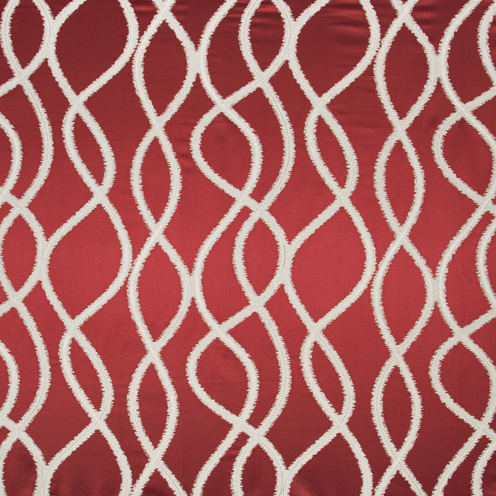 Scintillating Style Scarlet by Carole Designer Fabric Modern Castle 60% COTTON, 40% POLYESTER INDIA N/A Horizontal: 1675 and Vertical: 155 5075 - Swanky Fabrics -