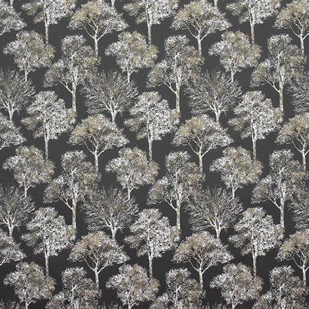 Among The Trees Night by Carole Designer Fabric State Of The Art 100% Polyester INDIA N/A 10 1/8" V, 9 1/8" H 54" - Swanky Fabrics -