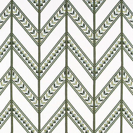 At This Moment Hunter by Carole Designer Fabric Jade 60% Polyester, 40% Cotton India N/A 15 1/8" V, 12 3/8" H 50.75" - Swanky Fabrics -