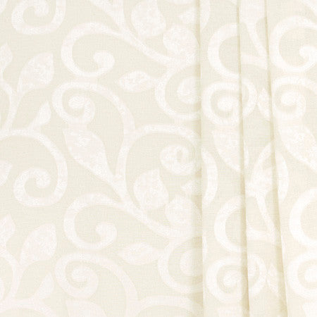 Scroll Away Parchment by Carole Designer Fabric Sheer Marvel 90% Polyester, 10% Linen CHINA N/A Horizontal: 14 3/4" and Vertical: 20 7/8" V 118" - Swanky Fabrics -