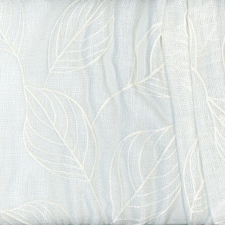 Royal Oak Parchment by Carole Designer Fabric Sheer Wonder 100% Polyester CHINA 11 1/2" V, 12" H 107" - Swanky Fabrics -