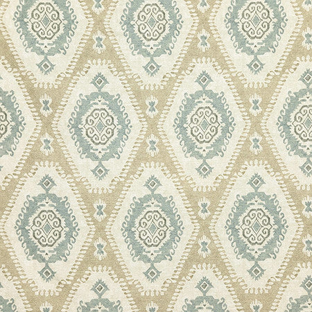 Thornwood Ecru by Carole Designer Fabric Dewdrop 100% Cotton Spain 30,000 WYZENBEEK DOUBLE RUBS 18" V, 4 1/2" H HD 54" - Swanky Fabrics -