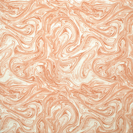 Feeling Free Guava by Carole Designer Fabric Harvest 82% Polyester, 18% Linen China 27" V, 27" H 54" - Swanky Fabrics -