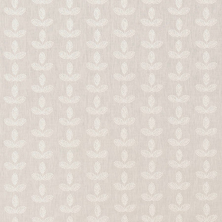 Charlotte Natural by Carole Designer Fabric English Garden Base: 52% Polyester, 48% Cotton Embr: 100% Cotton 60,000 Wyzenbeek Double Rubs 1 1/2" V, 3 7/8" H 54*" - Swanky Fabrics -