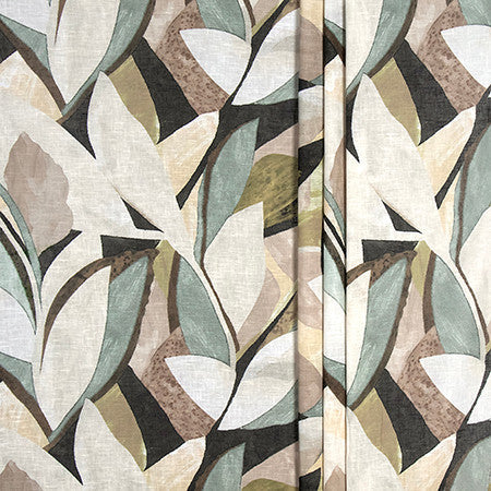 Flickering Light Fern by Carole Designer Fabric Sheer Impressions 100% Recycled Fr Polyester N/A 31 1/2" V, 21 5/8" H 119" - Swanky Fabrics -