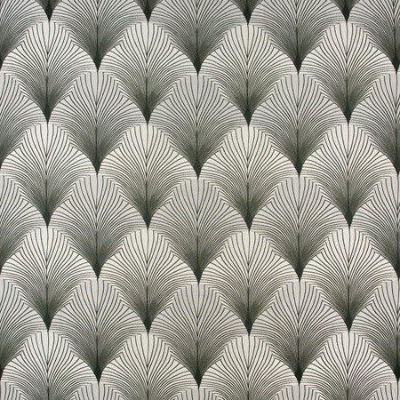 Fan Away Pewter by Carole Designer Fabric Birch 100% Polyester China N/A </p><p>Repeat: 10" V, 10" H 55" - Swanky Fabrics -