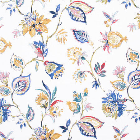 Serenade Song Multi by Carole Designer Fabric Lemongrass 100% Cotton Spain Passes 30,000 Double Rubs Wyzenbeek Horizontal: 27" and Vertical: 27" V 54" - Swanky Fabrics -