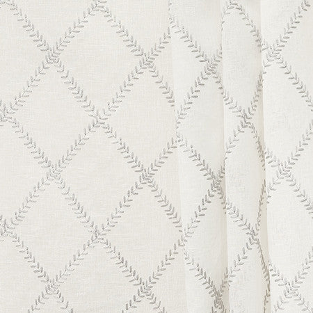 Get To The Point Silver by Carole Designer Fabric Perfect Balance Base: 100% Polyester, Embr: 50% Cotton, 50% Rayon India 6 1/4" V, 5 3/8" H 56.5" - Swanky Fabrics -