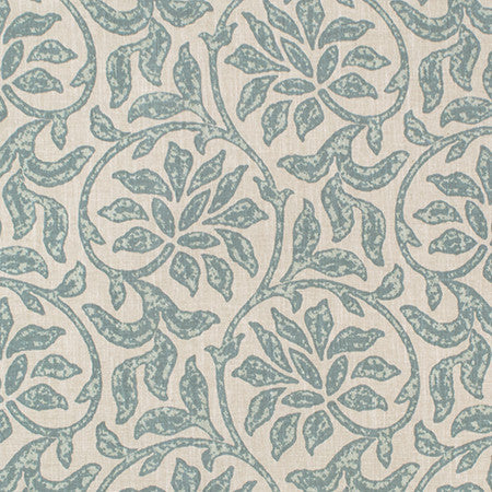 Caswell Bay Harbor by Carole Designer Fabric Jade 70% Cotton, 25% Polyester, 5% Linen India N/A 10 1/2" V, 10 3/4" H 54" - Swanky Fabrics -