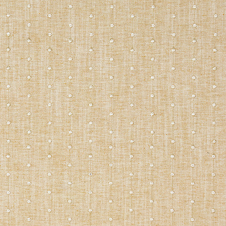 In Knots Goldenrod by Carole Designer Fabric English Garden Base: 82% Polyester, 11% Cotton, 7% Linen Embr: 78% Cotton, 22% Viscose 51,000 Wyzenbeek Double Rubs 1" V, 2 3/8" H 52*" - Swanky Fabrics -
