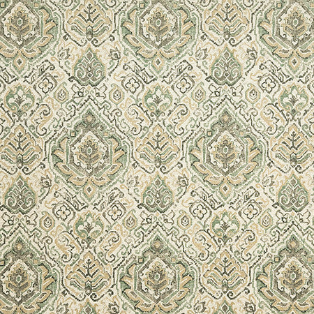 Your Presence Meadow by Carole Designer Fabric Evergreen 100% Cotton Pakistan 30,000 WYZENBEEK DOUBLE RUBS 25" V, 6 1/4" H HD 55.5" - Swanky Fabrics -