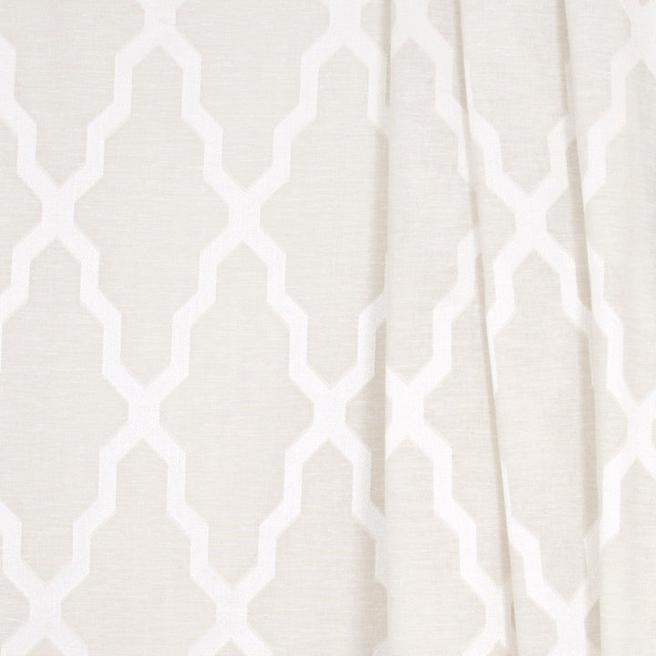 In The Path Ivory by Carole Designer Fabric Sheer Marvel 90% Polyester, 10% Linen CHINA N/A Horizontal: 145 and Vertical: 75 118 - Swanky Fabrics -