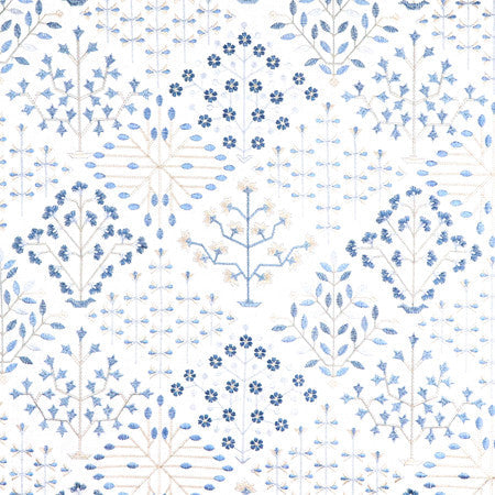 <p>Prosperity Island House by Carole Designer Fabric</p><p><strong>Required Minimum Quantity Purchase: 2 yards</strong></p><p>Book: Forget Me Knot</p><p>Content: Base: 100% Cotton Embr: 100% Viscose</p><p>Origin: </p><p>Performance: N/A</p><p>Repeat: 15 1/2" V, 17 3/8" H</p><p>Width: 52*"</p>