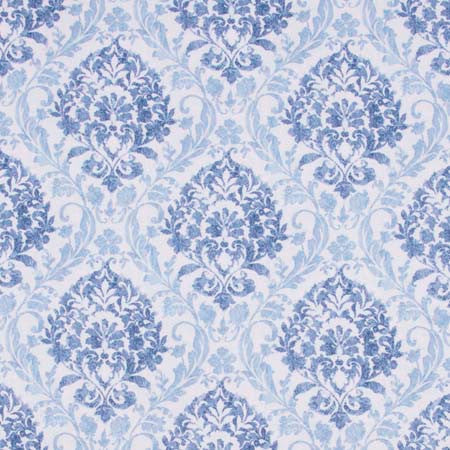 Porchester Denim by Carole Designer Fabric Red Sea 100% Polyester India 30,000 Wyzenbeek Double Rubs Horizontal: 13 1/2" D and Vertical: 13 1/2" V 54" - Swanky Fabrics -
