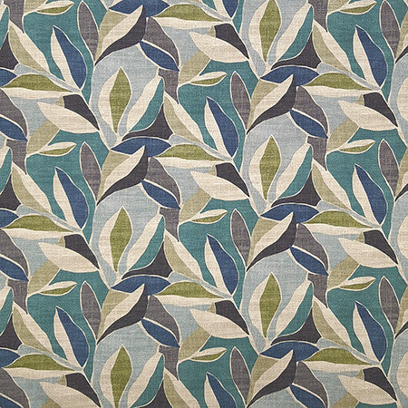 Let Them Fall Laguna by Carole Designer Fabric Dewdrop 100% Cotton Pakistan 50,000 WYZENBEEK DOUBLE RUBS 12 1/2" V, 13 1/2" H HD 54.5" - Swanky Fabrics -