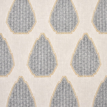 Might Have Known Black Pepper by Carole Designer Fabric Artisan 36% Polyester, 26% Cotton, 22% Viscose, 16% Linen CHINA 27" V, 13 1/2" H 55" - Swanky Fabrics -