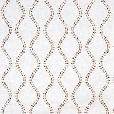 Garden Market Sand by Carole Designer Fabric English Garden Base: 100% Cotton Embr: 100% Viscose N/A 7 7/8" V, 6 1/4" H 52*" - Swanky Fabrics -