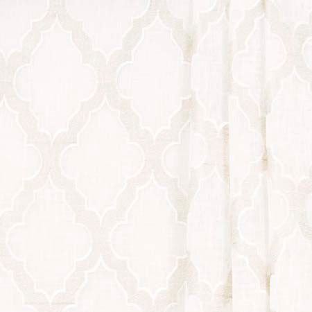 Entire Story Parchment by Carole Designer Fabric Sheer Intrigue 100% Polyester India 9 1/2" V, 6" H 51" - Swanky Fabrics -