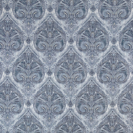 Push The Limit Indigo by Carole Designer Fabric Well Suited 36% Polyester, 26% Cotton, 22% Viscose, 16% Linen 50,000 Wyzenbeek Double Rubs 20" V, 13 1/2" H 53.5" - Swanky Fabrics -