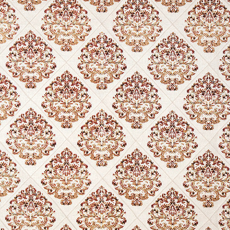 Diamond Within Rust by Carole Designer Fabric English Garden 59.7% Cotton, 39.9% Linen, 0.4% Polyester 2,000 Martindale Circular Rubs 9 1/2" V, 8 3/4" 52" - Swanky Fabrics -
