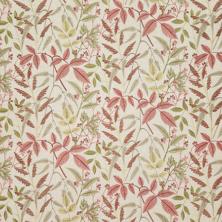 My Friends Bloom by Carole Designer Fabric Dawn & Dusk Base: 58% Cotton, 42% Polyester. Embr: 100% Rayon India 12 1/2" V, 12 1/2" H HD 50" - Swanky Fabrics -