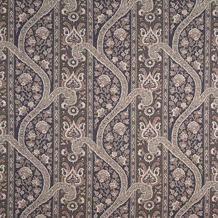 Smile Upon Truffle by Carole Designer Fabric Well Suited 85% Polyester, 15% Linen 30,000 Wyzenbeek Double Rubs 15 1/4" V, 13 1/2" H 53" - Swanky Fabrics -