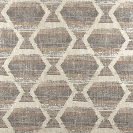 Vacation Bound Latte by Carole Designer Fabric Well-Traveled 36% Polyester, 26% Cotton, 22% Viscose, 16% Linen China 30,000 Wyzenbeek Double Rubs 13 1/2" V, 13 1/2" H HD 56" - Swanky Fabrics -