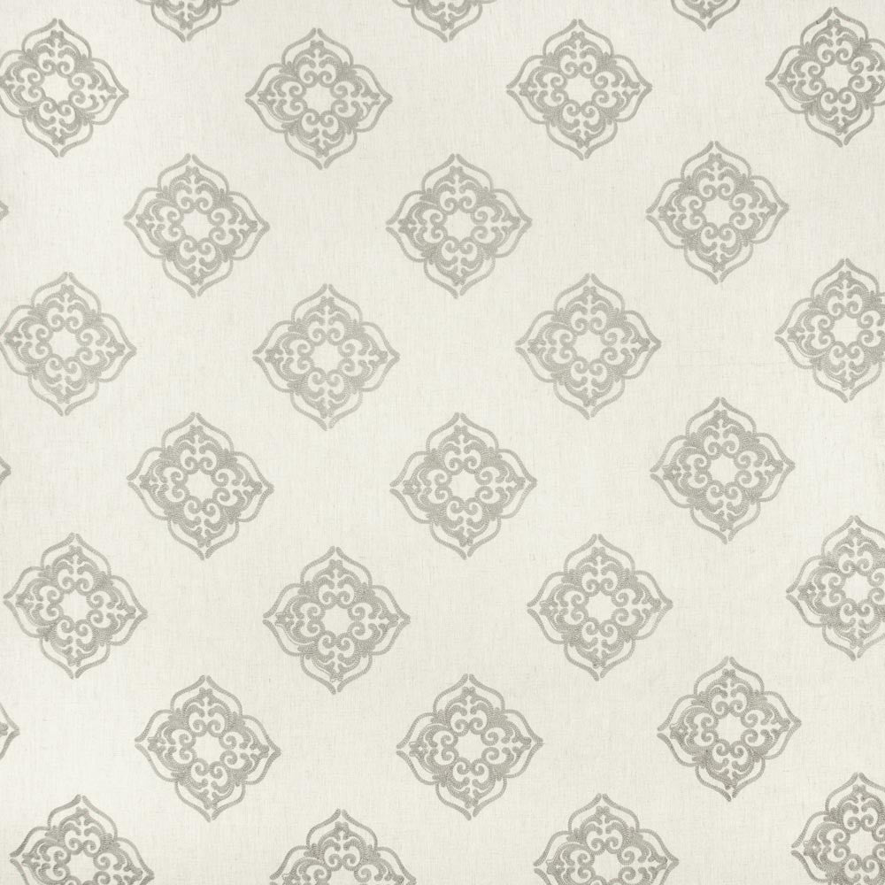 Parlor Games Dove Grey by Carole Designer Fabric Silver Fox 95% Polyester, 5% Linen China N/A Horizontal: 1175 and Vertical: 1175 54 - Swanky Fabrics -