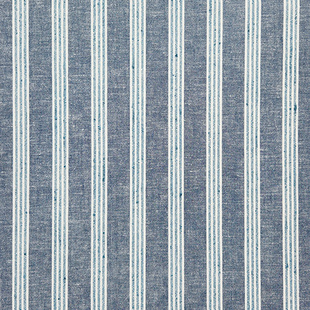 Main Road Indigo by Carole Designer Fabric In The Details 57% Polyester, 43% Cotton India 1 3/4" H 54" - Swanky Fabrics -