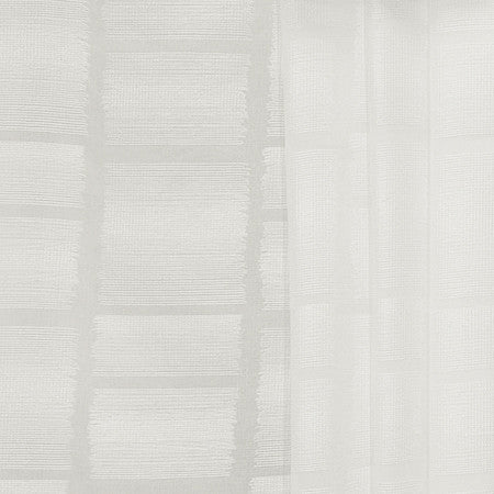 Drafted Winter White by Carole Designer Fabric Perfect Balance 94% Polyester, 6% Linen Turkey 11 1/2" V, 11" H HD 58.5" - Swanky Fabrics -