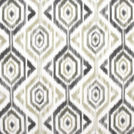 Missed Connections Graphite by Carole Designer Fabric Prisma 100% Cotton SPAIN 16,000 Wyzenbeek Double Rubs 27" V, 27" H HD 54" - Swanky Fabrics -