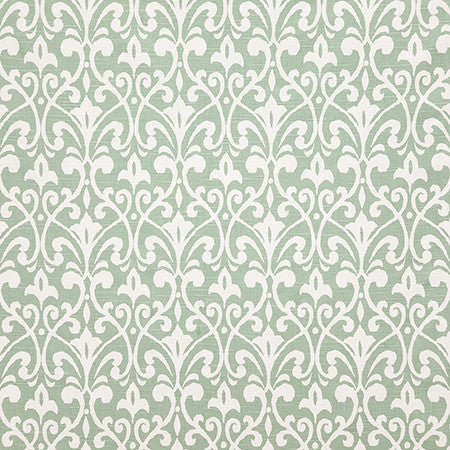 Prince Of Spruce by Carole Designer Fabric Dewdrop 100% Cotton Pakistan 8 1/2" V, 6 3/4" H 54" - Swanky Fabrics -