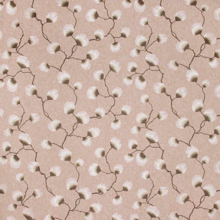 Petal Leaf Blush by Carole Designer Fabric Sandalwood 50% Polyester, 50% Cotton India N/A Horizontal: 2525 and Vertical: 15375 51 - Swanky Fabrics -