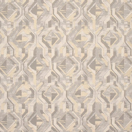 Have At It Silver by Carole Designer Fabric State Of The Art 90% Polyester, 10% Viscose INDIA 14" V, 18" H 54" - Swanky Fabrics -